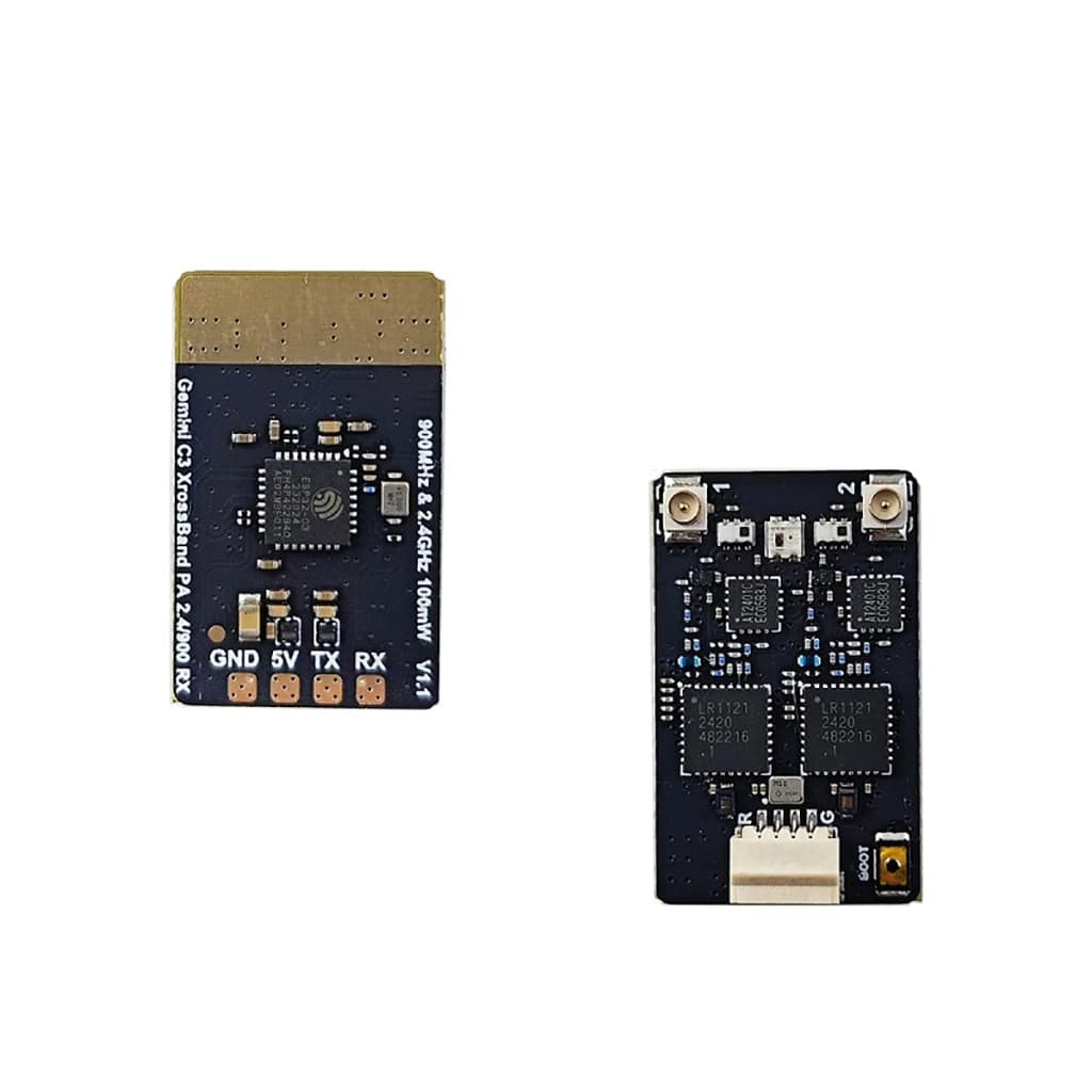 SoloGood 915M/2.4G DUAL RX ELRS Diversity 100mW Ricevitore ESP32C3 LR1121 per FPV RC Drone Quadcopter a lungo raggio