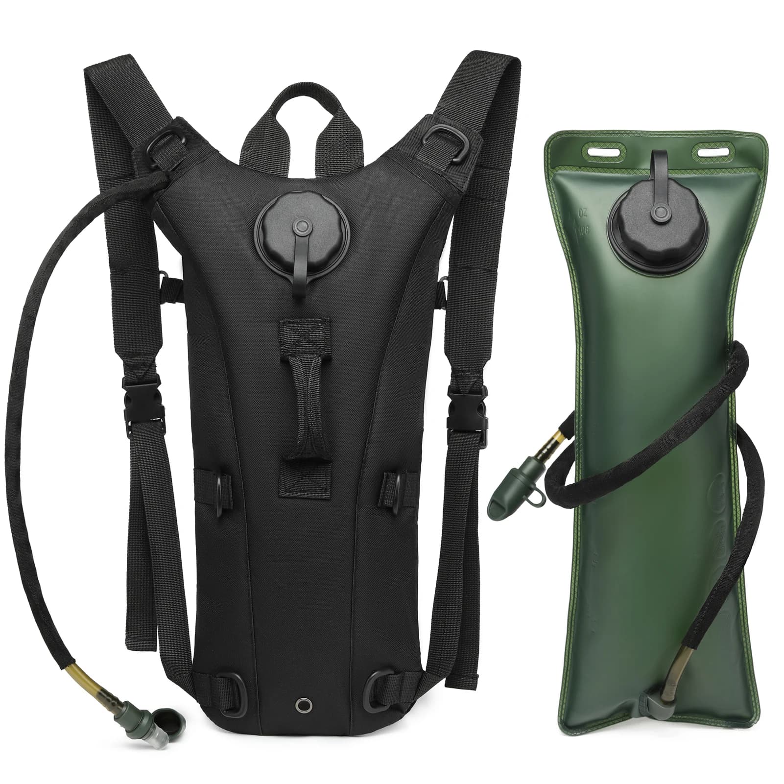 Military class camel backpack with tactical hydration with 3 liters water seal for running, jogging, cycling