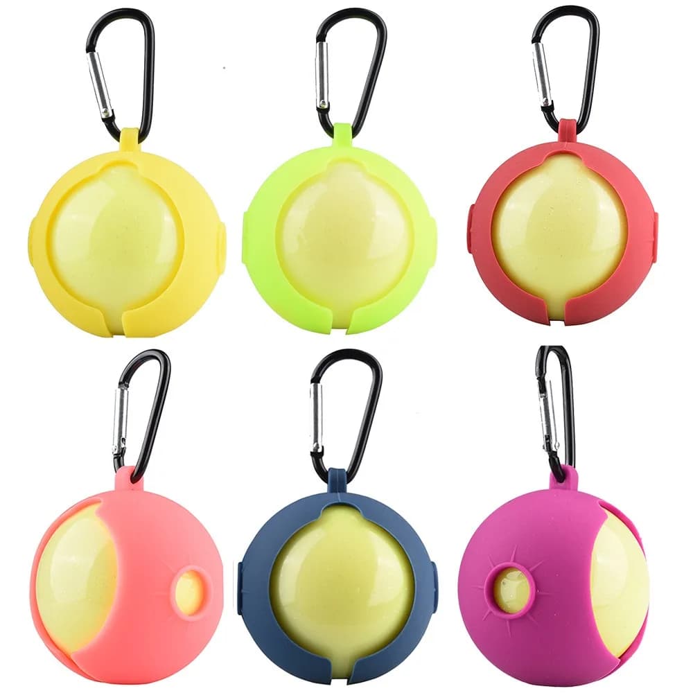 Custodia Protettiva Portatile per Palline da Golf da 60mm, in Silicone, per Allenamento e Borse da Golf