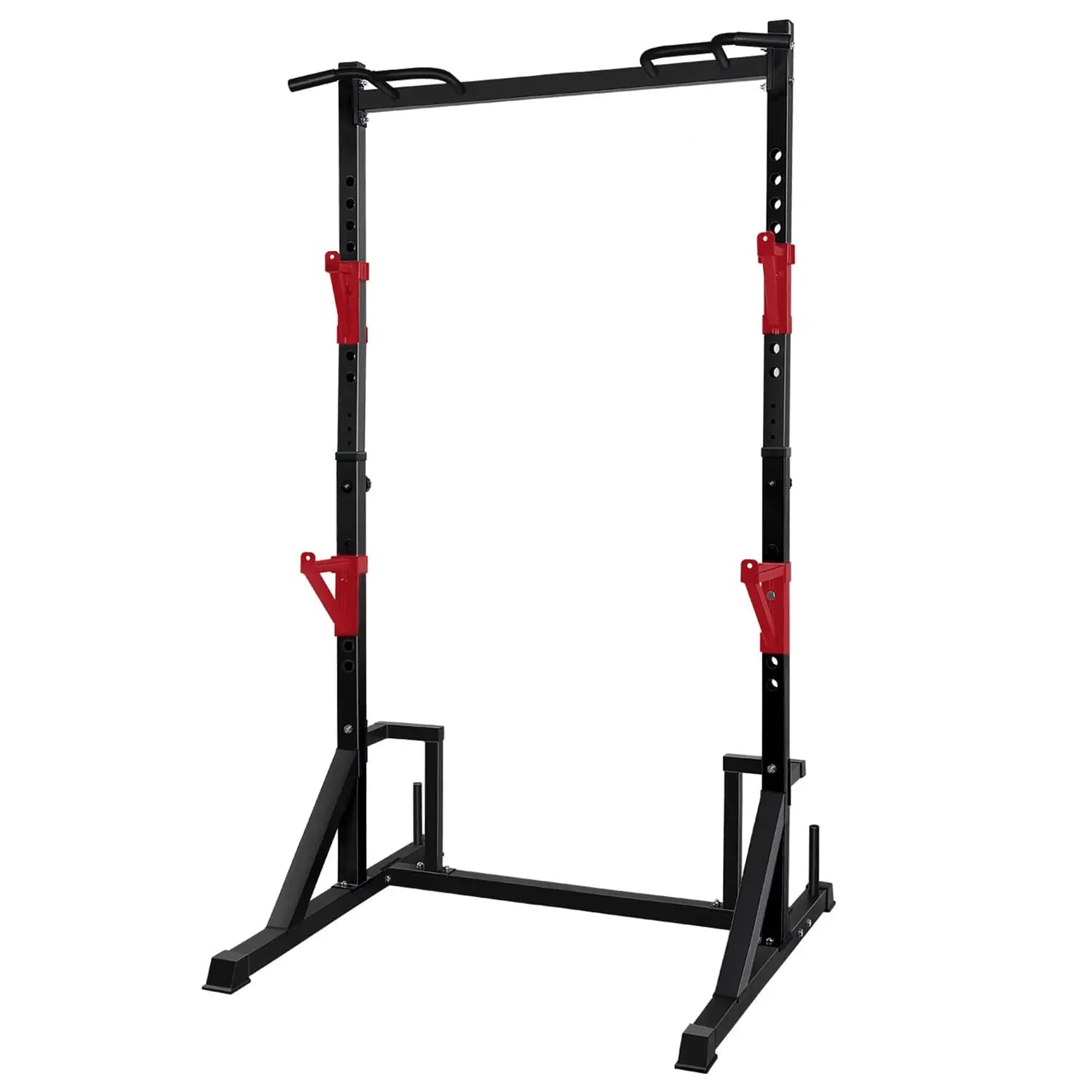 Power Rack Multifunction with Traction Bar, High Capacity Adjustable Squat Support for Home Gym Equipment, Customizable