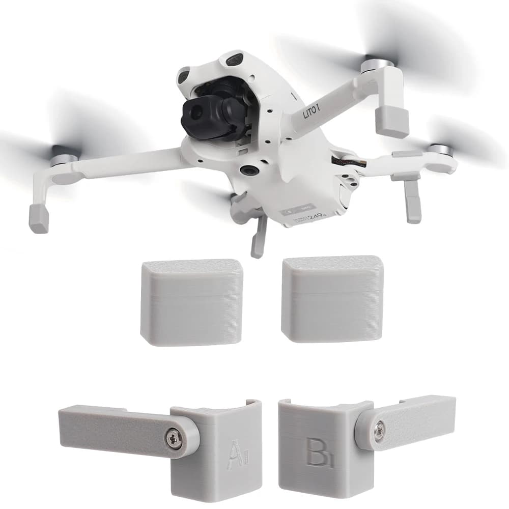 Landing Gear Extender for DJI LITO 1 LITO X1 Drone Foldable Lightweight 9 2g Skid Pad for Bottom Protection