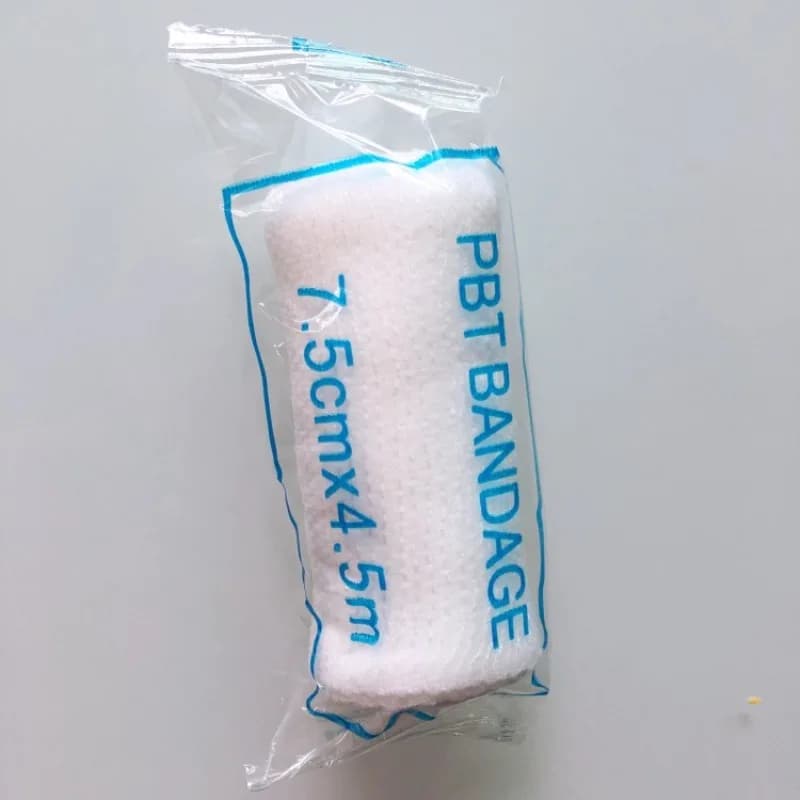 1 Rotoli/lotto 10 cm x 4.5 m PBT Benda Elastica Kit di Primo Soccorso Rotolo di Garza Medicazione della Ferita Infermieristica Medica cura di Emergenza Benda