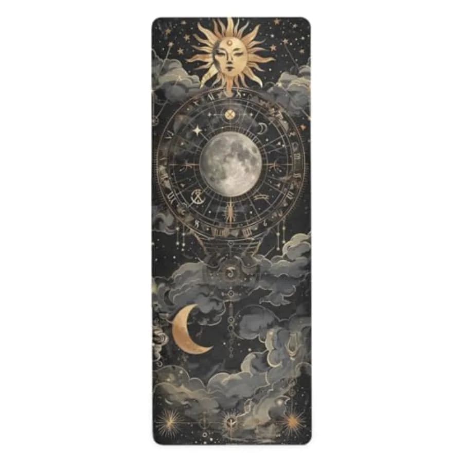 Tappetino Yoga a Forma di Rana Carina e Robusta, 71 x 26 Pollici, Antiscivolo, Pieghevole, per Viaggi, Esercizi, Palestra, Pilates, Uso Interno ed Esterno, con Custodia B