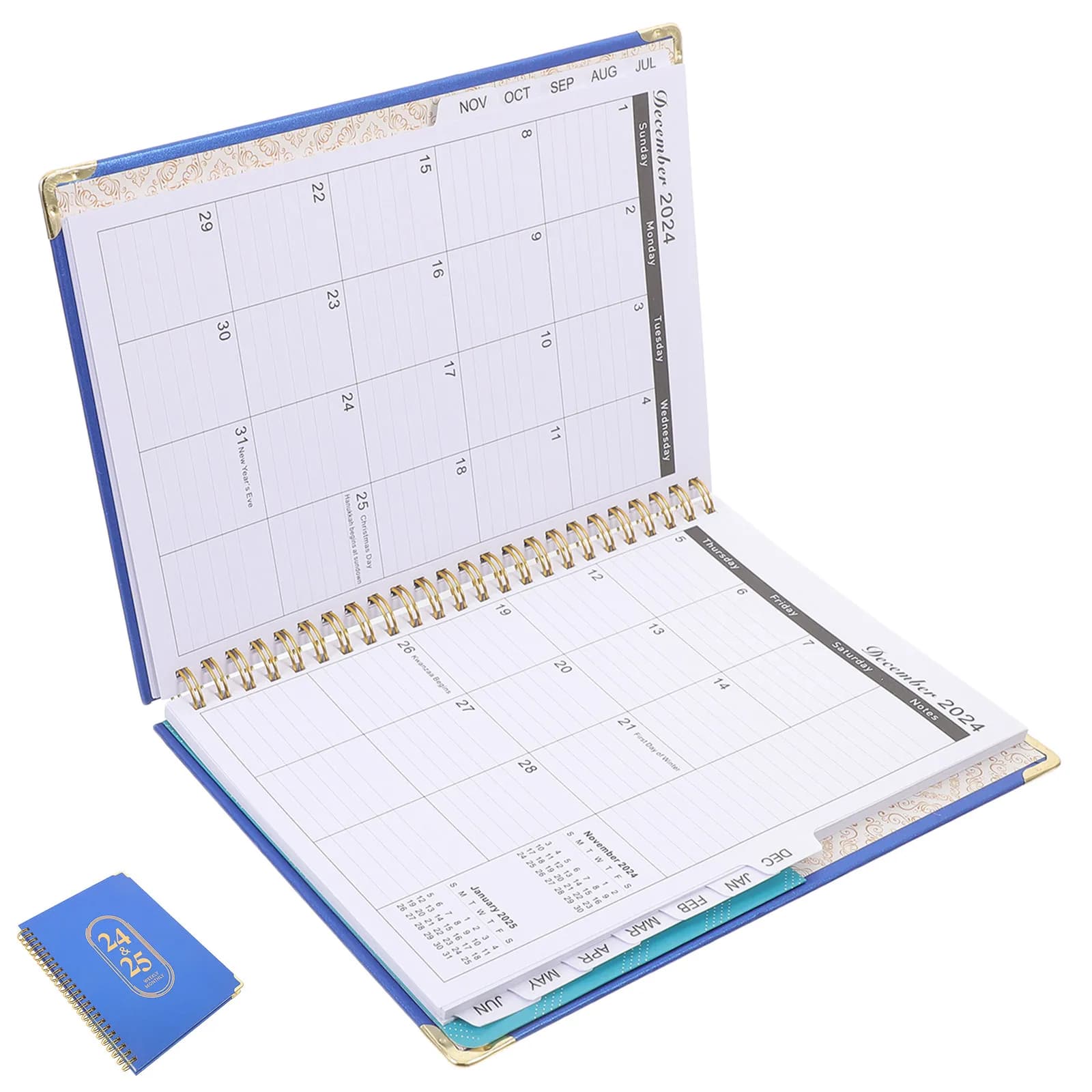 Agenda Accademica con Spirale Formato A5, Organizer Giornaliero Portatile per Studenti e Insegnanti, Gestione Orari e Appunti