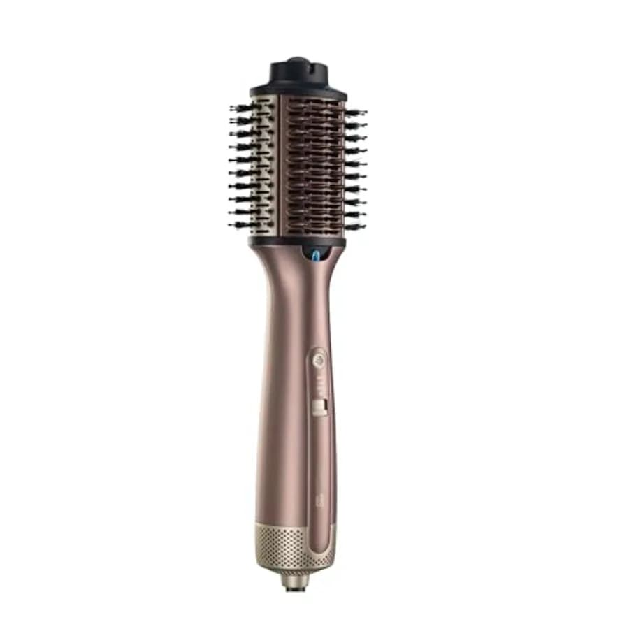 Spazzola Asciugacapelli 2-in-1 Infiniti PRO, Spazzola Termica per Capelli Bagnati o Asciutti, Styler ad Aria Calda per Tutti i Tipi di Capelli, Cilindro Ovale Grande con 4 Tipi di Setole
