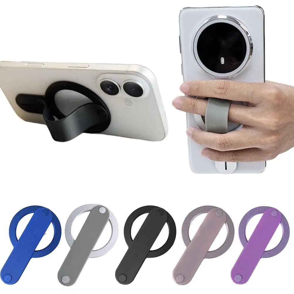 Magnetic Strap Mobile Phone Holder Desktop Holder Holder Mobile Phone Portable Anti-drop Finger Strap Holder For Magsafe