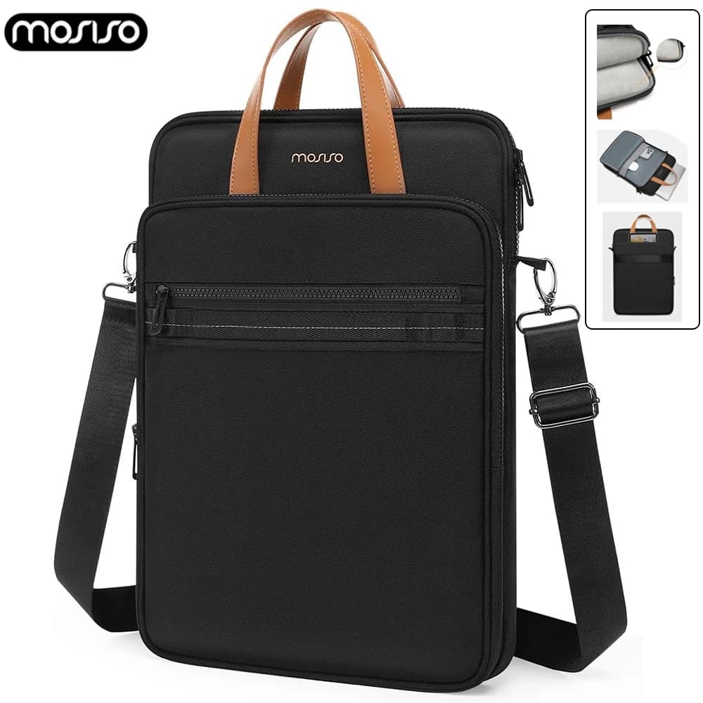 Borsa a tracolla verticale per laptop 15 Borsa per computer da 15,6 16 pollici per MacBook Air Pro 15 16 Dell Lenovo Asus Borsa per notebook Valigetta