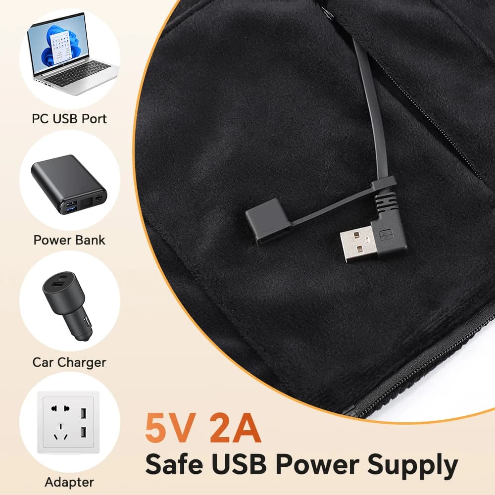 Graphene Heated Poncho with Hood, 3 Heat Settings Electric Massage Blanket, Portable Cozy Wrap Shawl for Office Travel Use