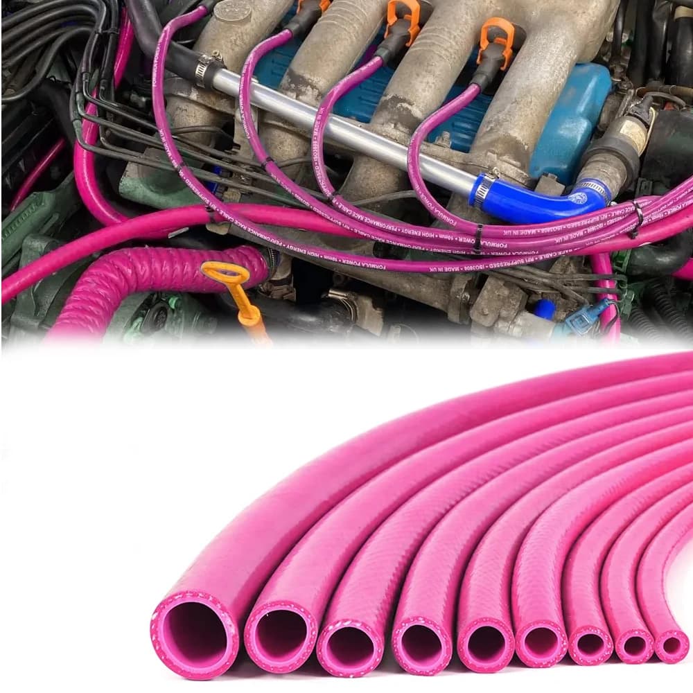 Flexible Silicone Cooling Liquid Pipe Straight 1 meter Length Intercooler Tube ID 6.5 mm 8 mm 10 mm 12 mm 14 mm 16 mm green yellow orange