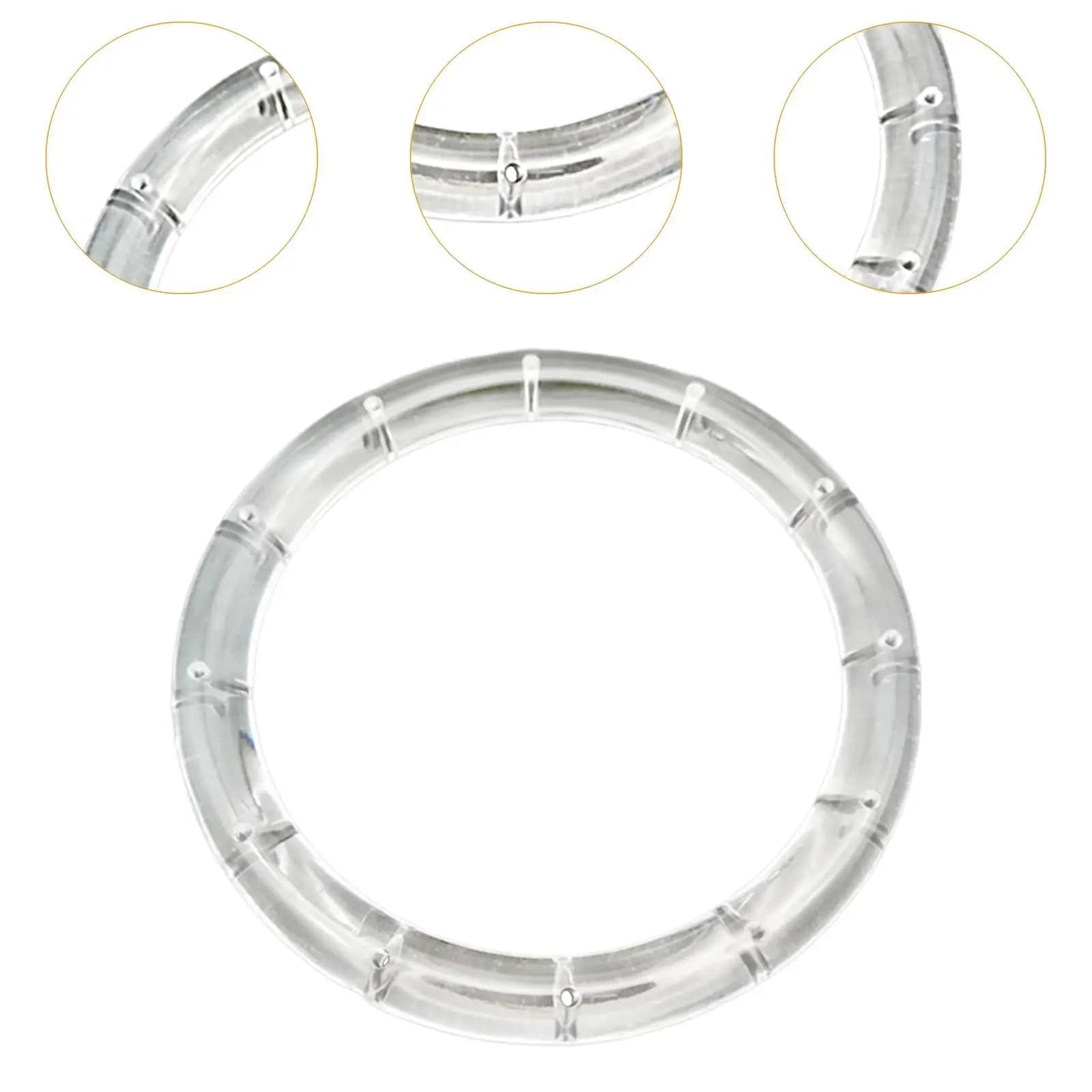 Clear Wind Chime Top Ring DIY Parts Stylish Acrylic Garden Wind Spinner Supply for Home Patio Decor Set
