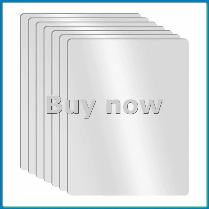 Set of flexible transparent plastic cutter mats, transparent mats for 17.5 x 12 inch transparent kitchen cutter, set of 7-A51M