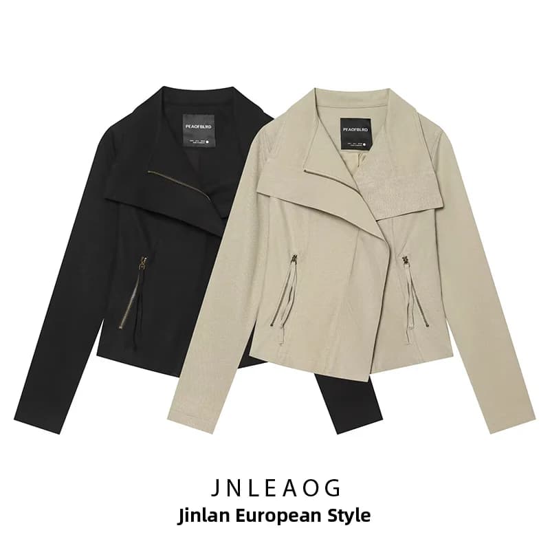 Fashionable Slim Fit Jacket JNLEAOG Summer New Women's Clothing Standard Edition Polyester Long Sleeve Standard Length