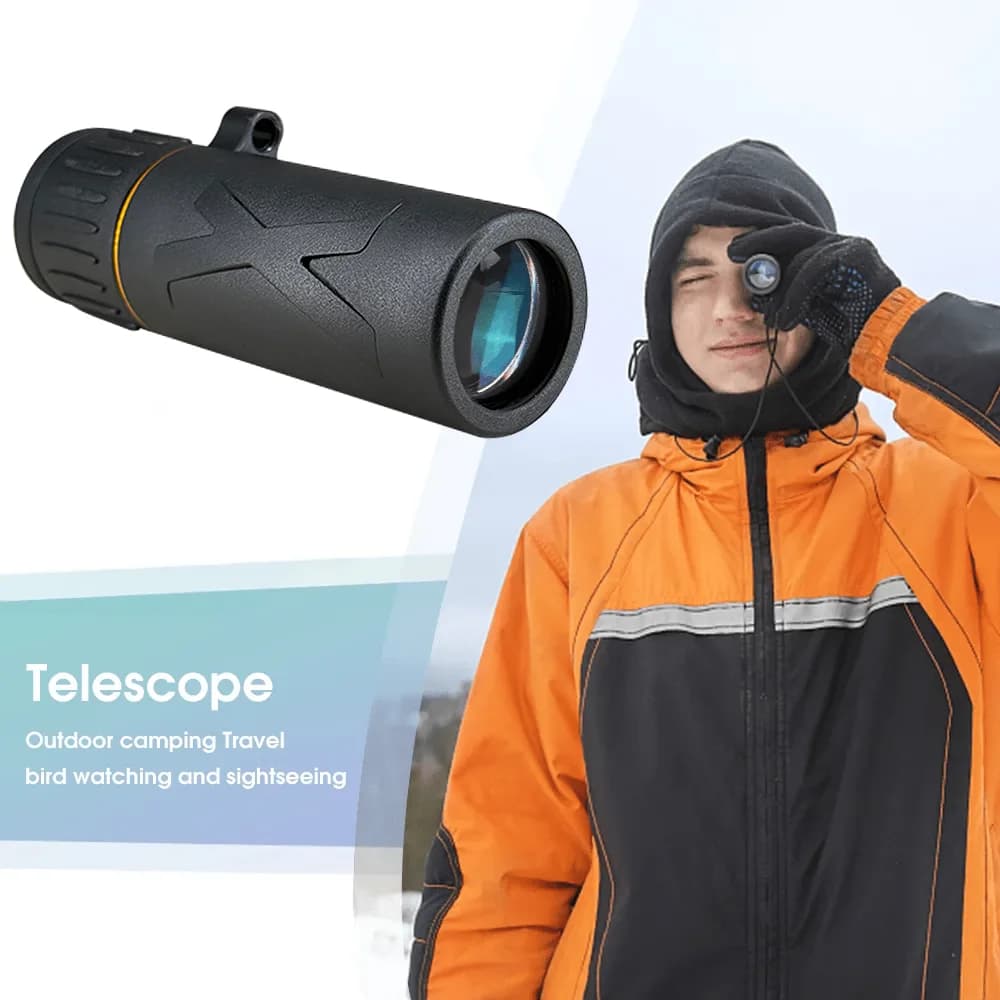 Monocolo Professionale HD 2000x25 per Adulti e Mini Telescopio Portatile per Campeggio, Escursionismo e Caccia