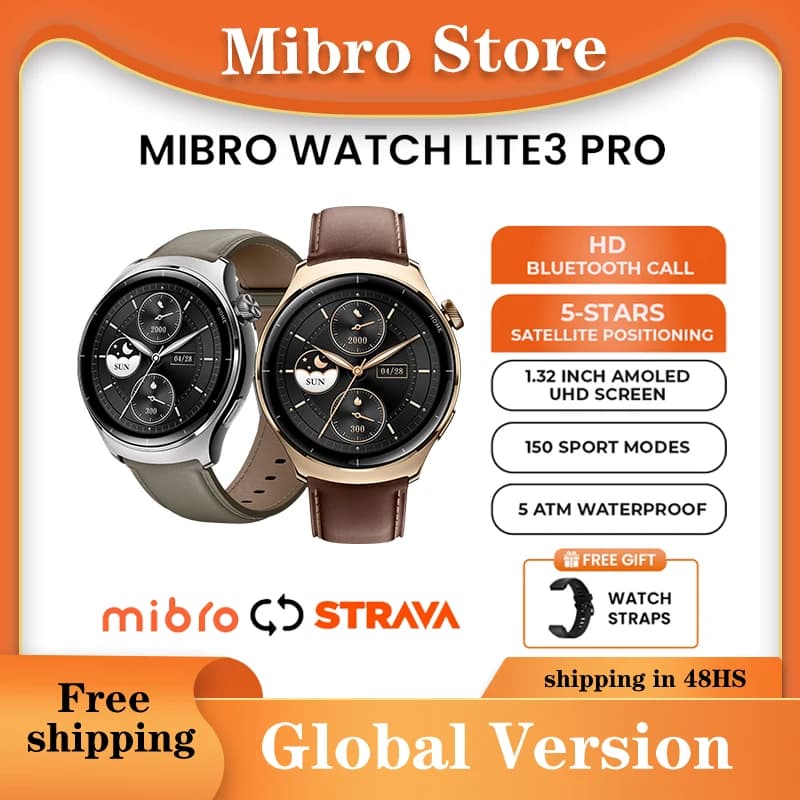 Mibro Lite3 Pro relojes intelligenti reloj para hombres smartwatch sportivo impermeabile orologio da uomo orologi da uomo mujer relogio mascul