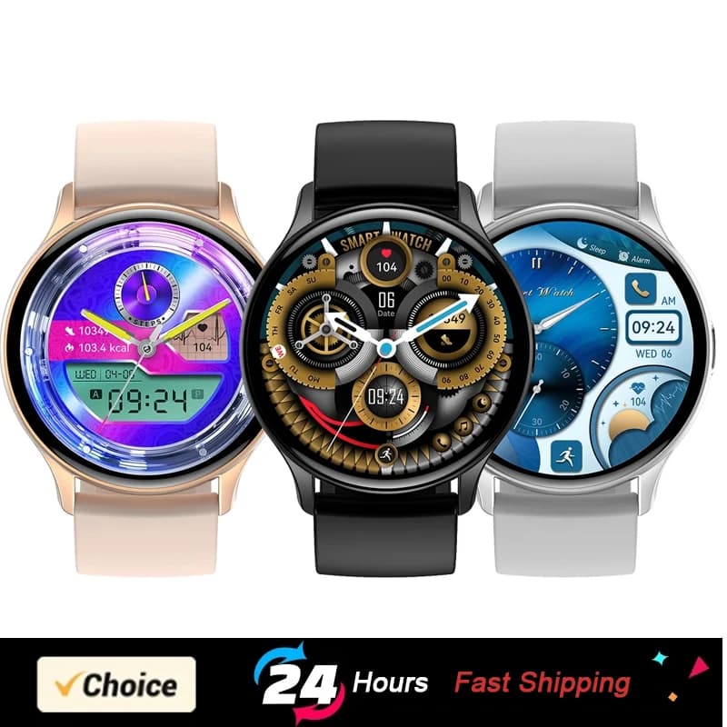HK89 AMOLED Smart Watch 1.43 "Bluetooth Call Voice Assistant NFC Fitness Sport Healthy Woman Smartwatch for Android Phone