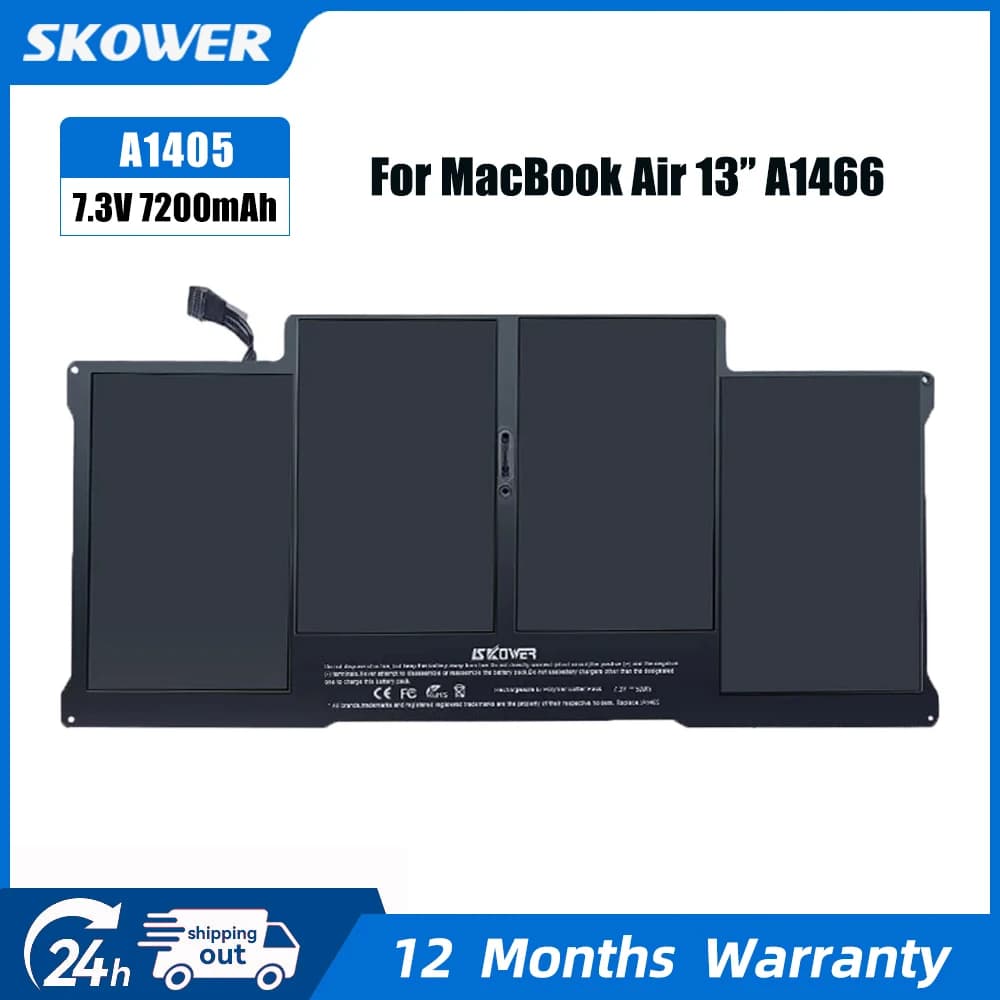 SKOWER Batteria Del Computer Portatile Per Apple MacBook Air 11 13 Pollici A1466 A1370 A1369 A1465 Sostituzione A1375 A1406 A1405 A1377