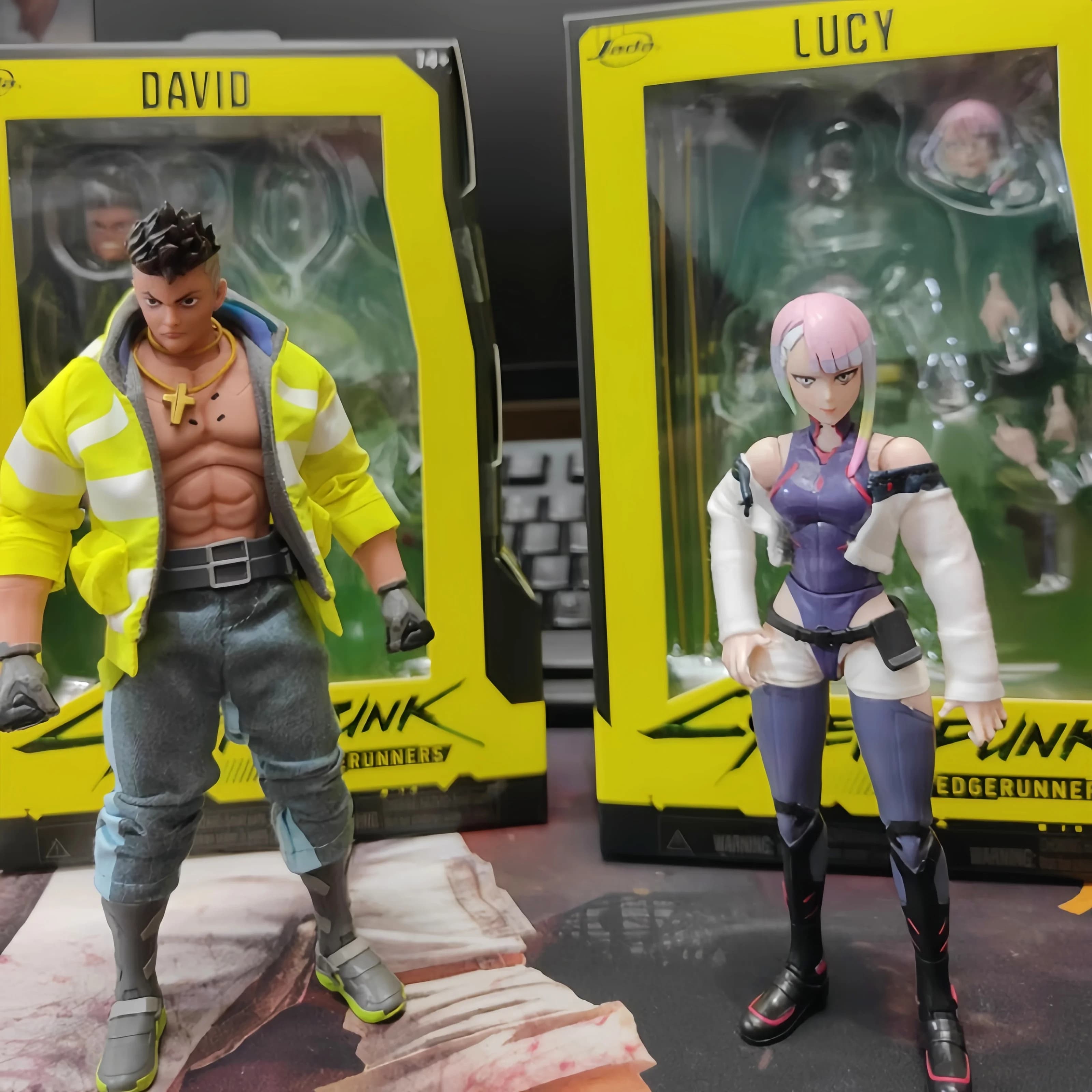 Nuovo originale Jada Cyberpunk: Edgerunners Anime Figura David Martinez Lucyna Kushinada Action Figure Modello Doll Periferia Giocattolo Regalo