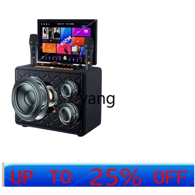 Sistema Stereo KTV Familiare CX con Altoparlante Bluetooth, Macchina per Karaoke Integrata, Connessione TV, VOD e Schermo Touch