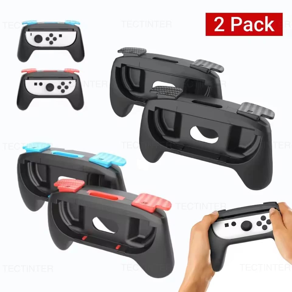 2 impugnature per controller Nintendo Switch 2, supporto comfort per gamepad, custodia protettiva per accessori di gioco NS Switch 2