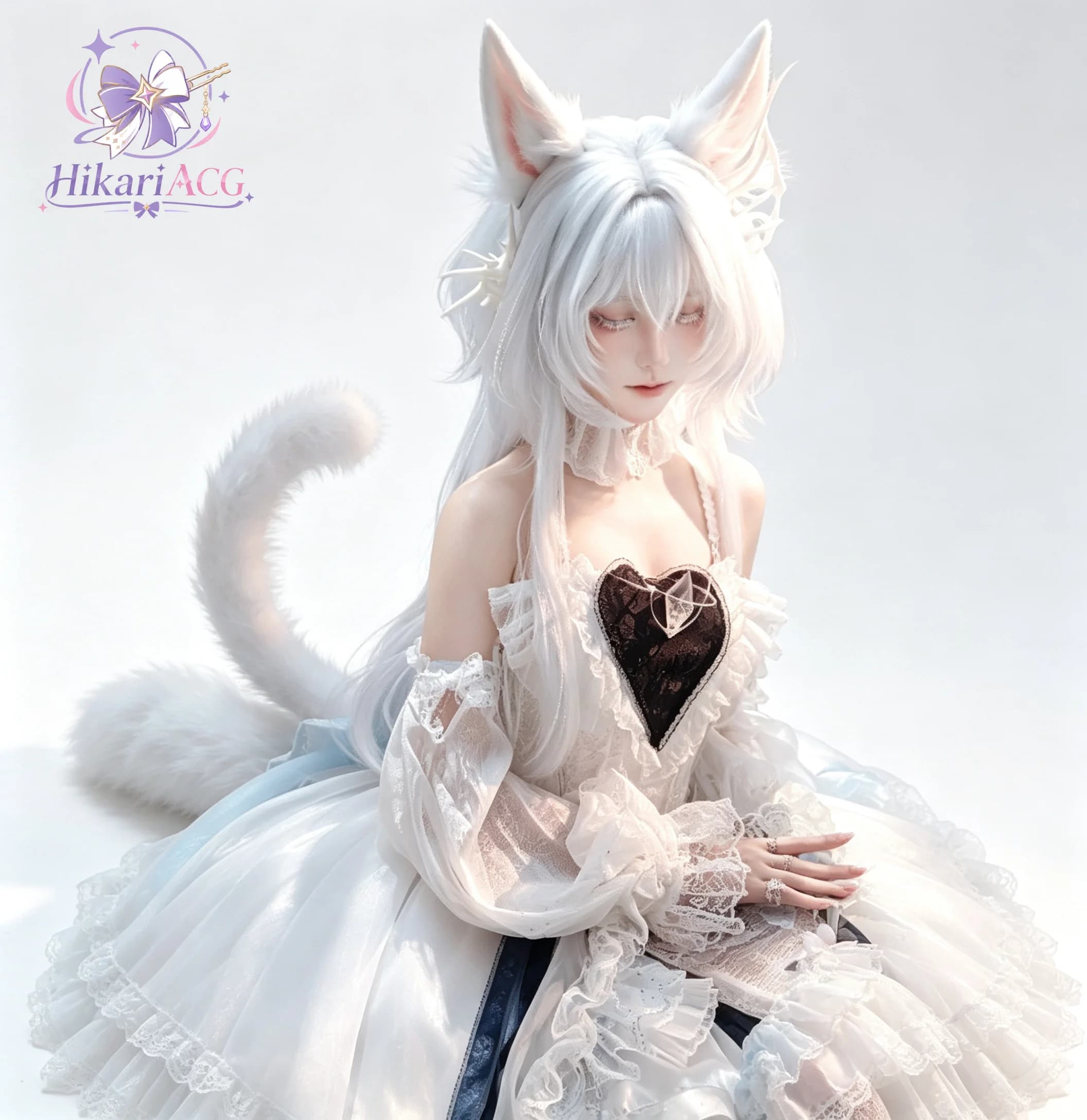 Anime Game Outfit Arknights Rosmontis Ambience Synesthesia Cosplay Costume Lolita Dress Women Halloween Party Stage Performance