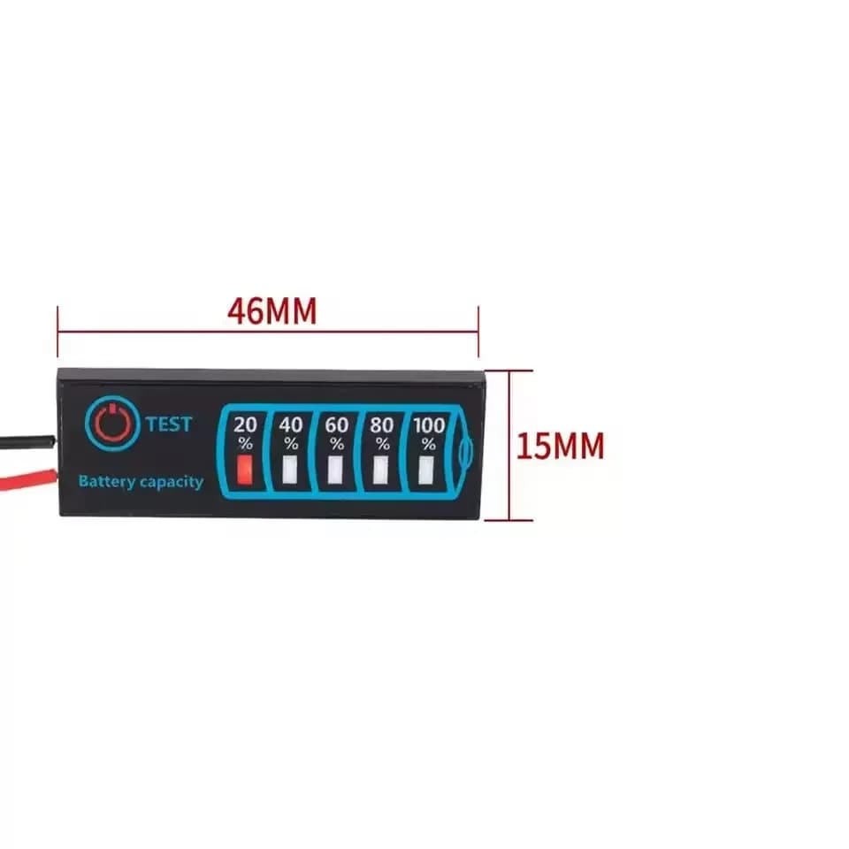 Indicatore di Percentuale di Carica per Batterie al Litio/Ferro-Acido/Piombo-Acido 1/3PCSDC5-30V