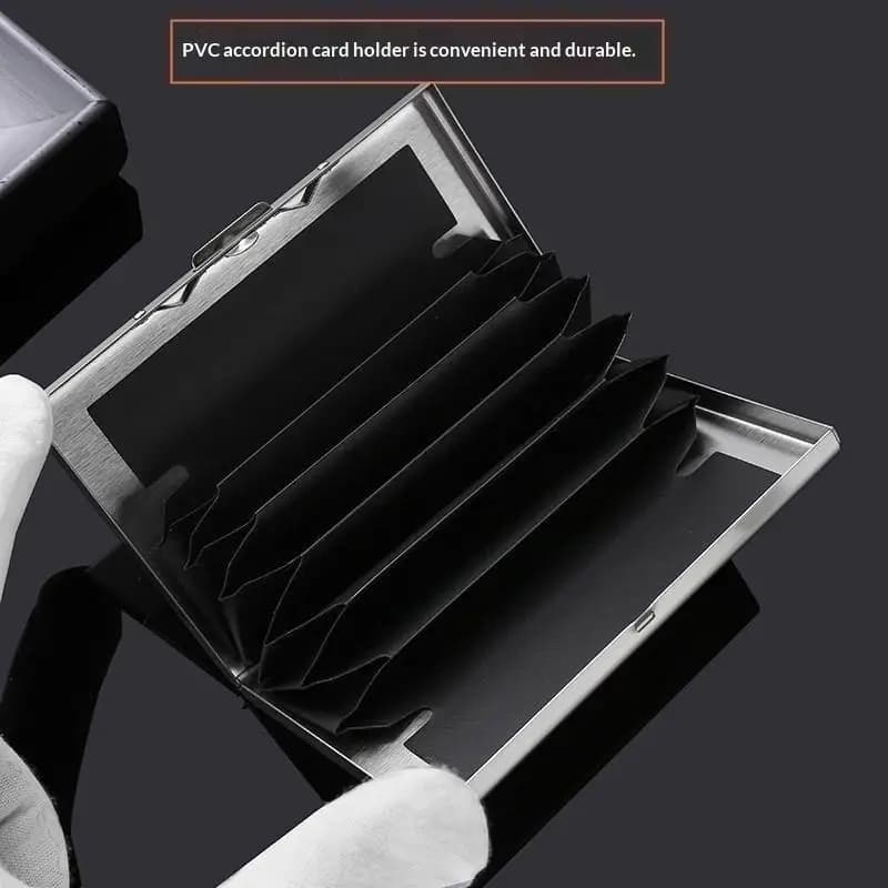 6/10 Slots Stainless Credit Card Holder Men Women Slim Anti RFID Travel ID Debit Card Metal Case