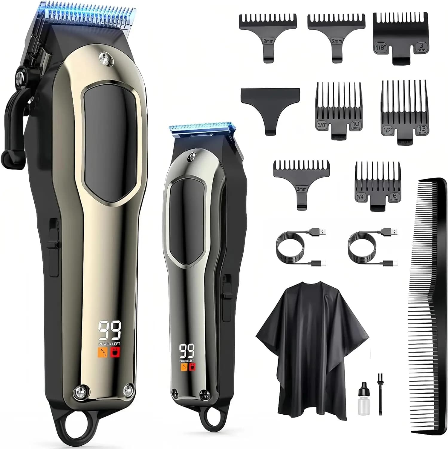 New Model 2026: Professional Haircut and Adjustbarba for Men - Haircut Set and Rechargeable Wireless Rulebarba