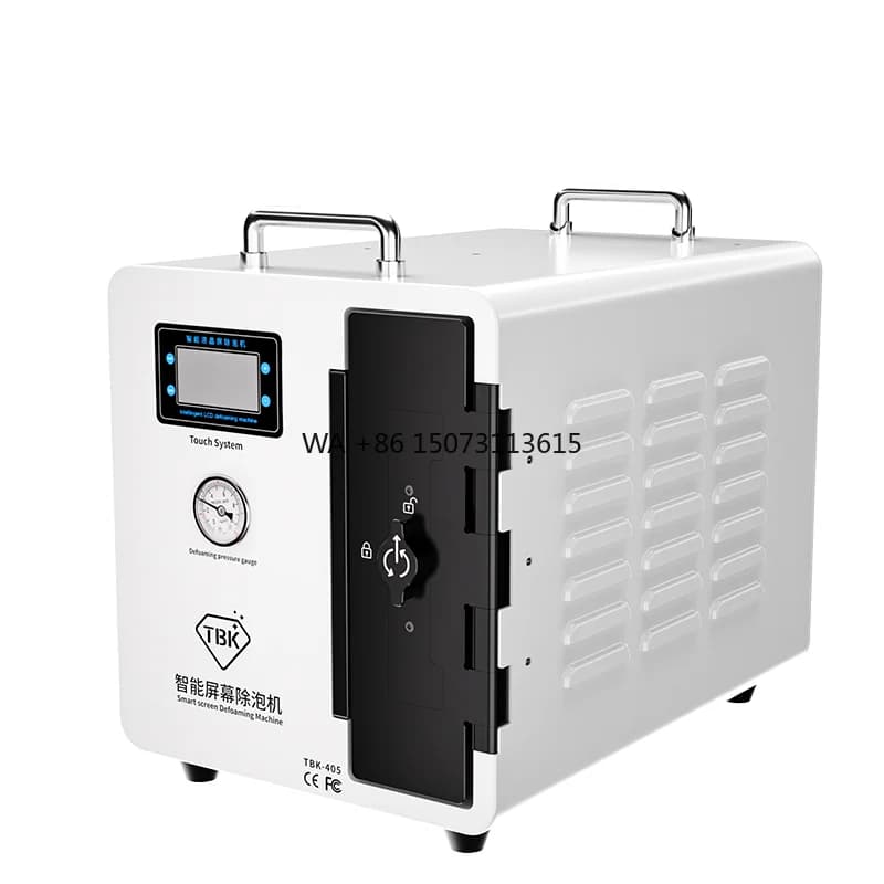 TBK 405 Macchina antischiuma per schermo intelligente Antischiuma per schermo da 15 pollici per Samsung per iPhone Tablet Mini Autoclave Macchina per la rimozione delle bolle