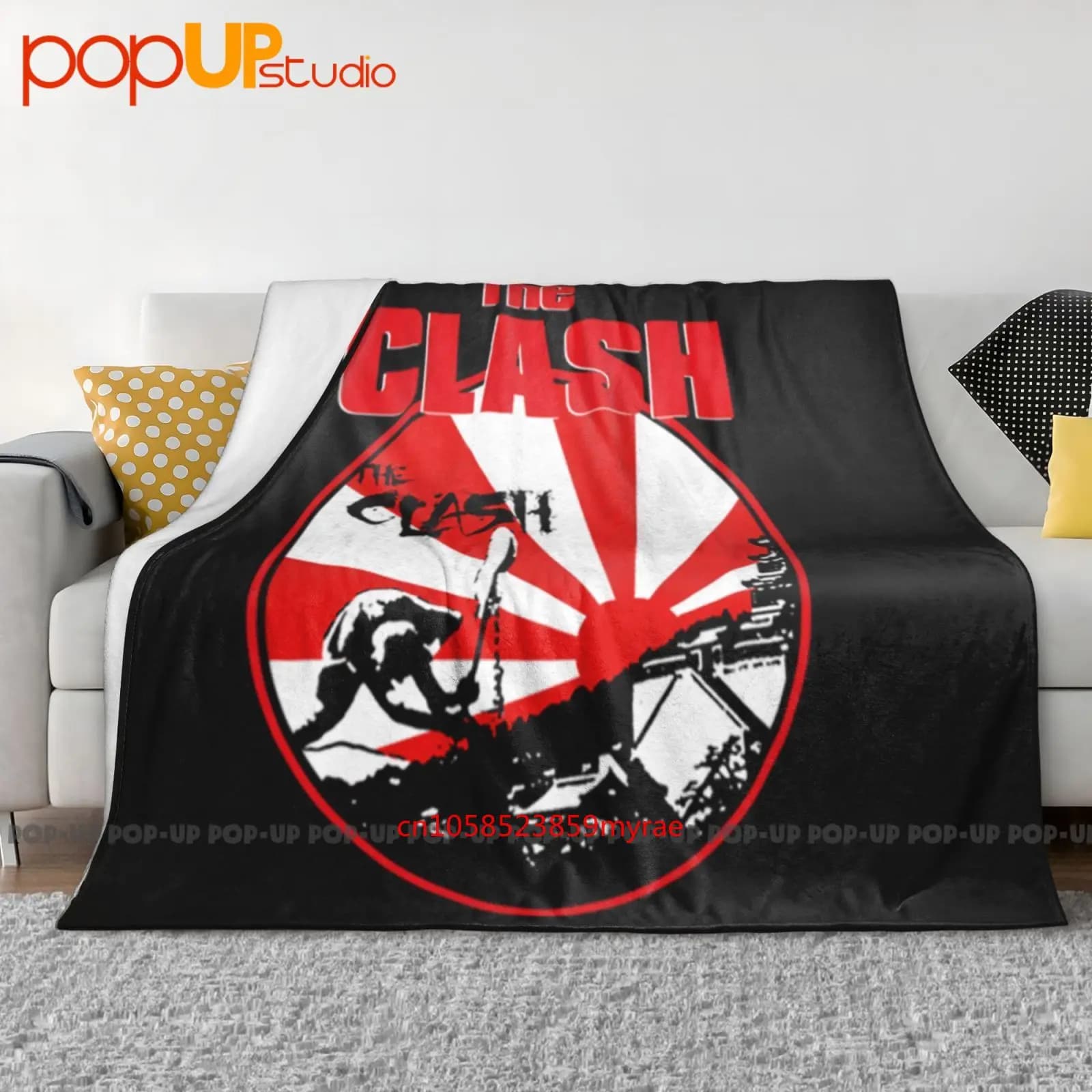 The Clash Nakano Sun Plaza Hall Tokyo Tour Coperta ultra morbida trapunta invernale Copridivano Copriletto