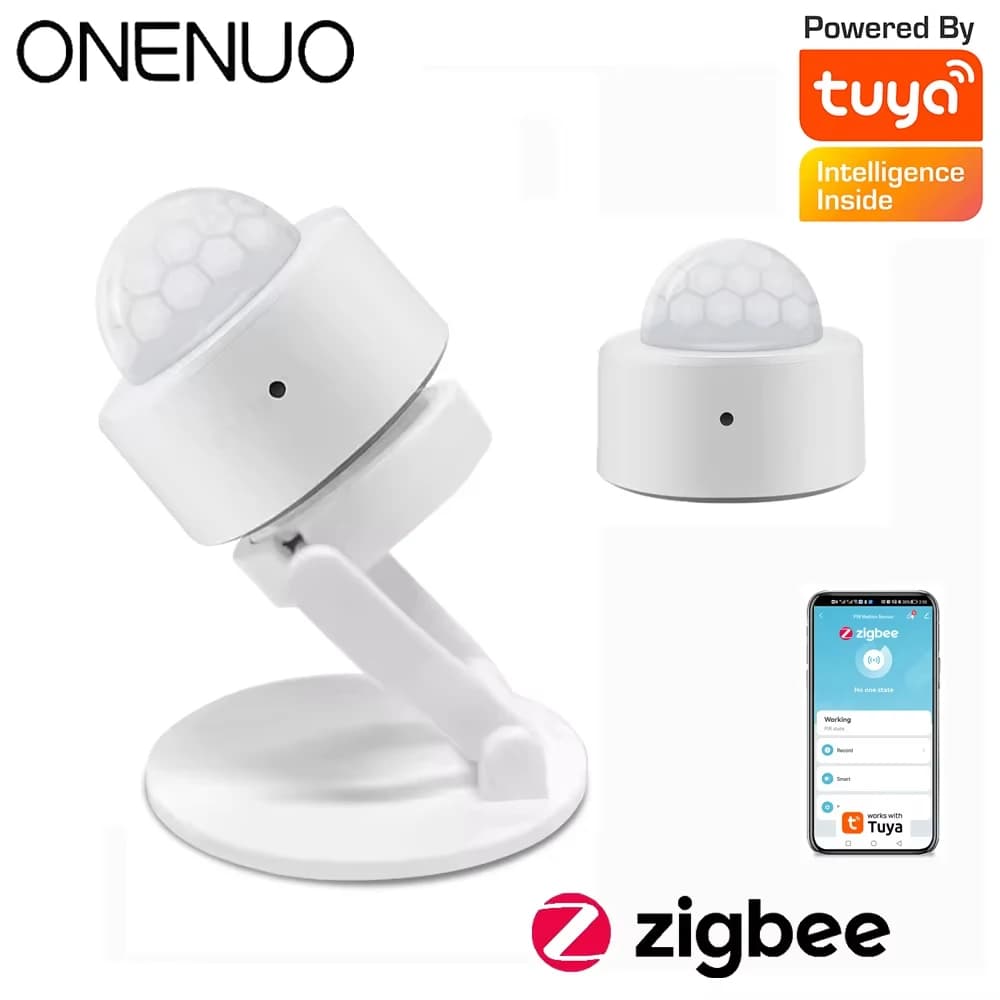 Sensori di movimento Zigbee Smart Tuya Sensore del corpo umano Movimento del corpo PIR ZigBee Movimento Connessione wireless Allarme di sicurezza domestica intelligente