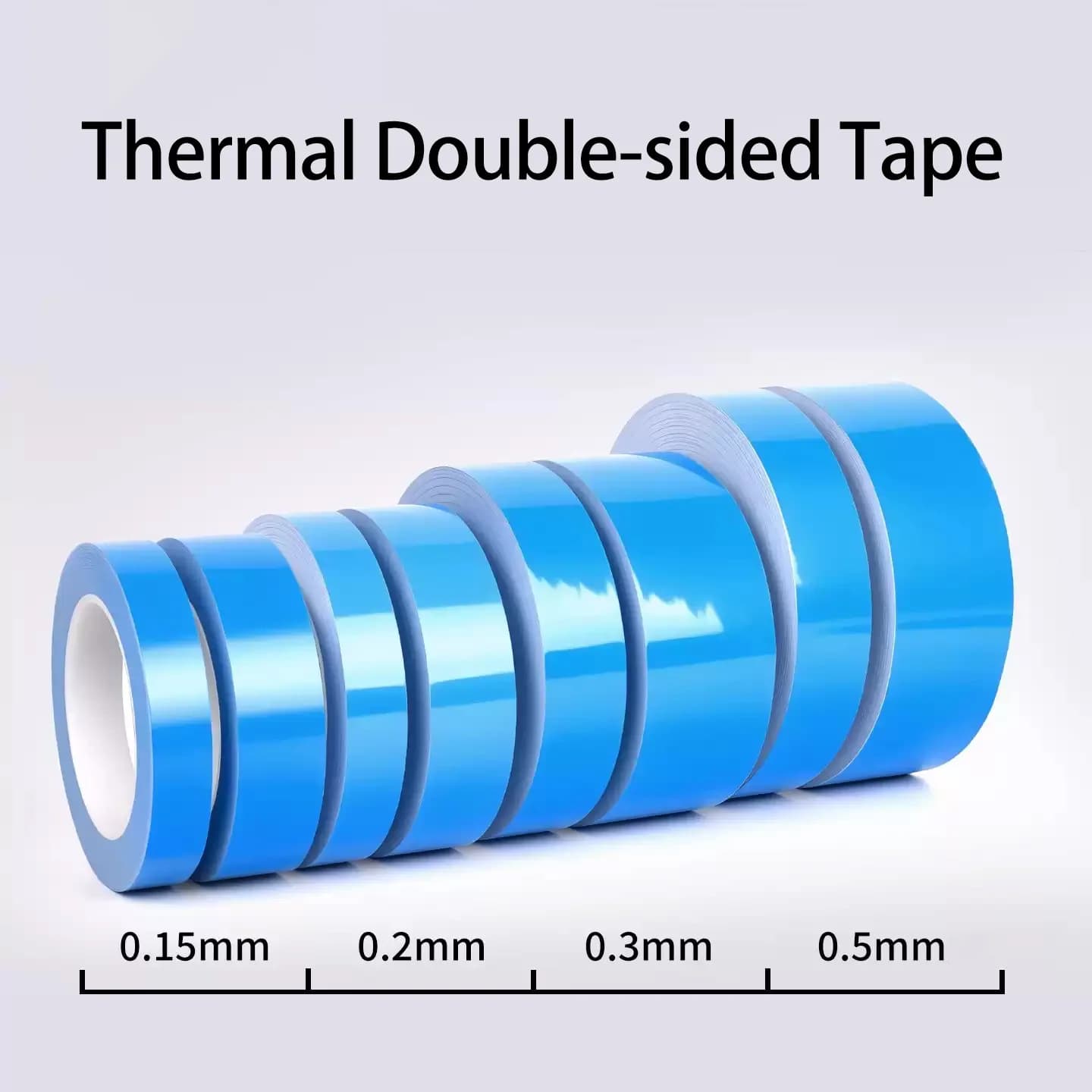Thermal conductive double-sided tape for LED light strips, LCD TV modification kit, electronic chip component heat dissipation