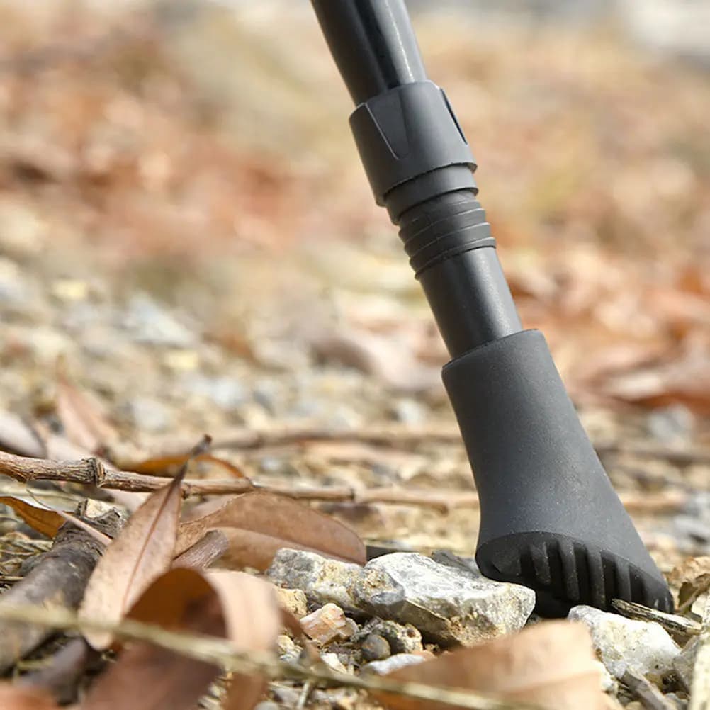 4 Pezzi Copritreccioli in Gomma Antiscivolo per Bastoncini da Trekking, Protezione per Escursionismo e Arrampicata, per Strade Cementate e Ripide all'Aperto