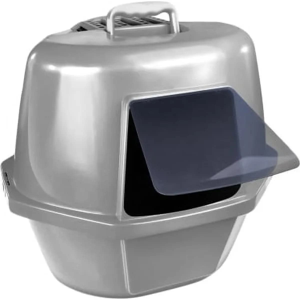 Prodotti Lettiera per gatti chiusa ad angolo grande con porta odori e filtro dell'aria in zeolite