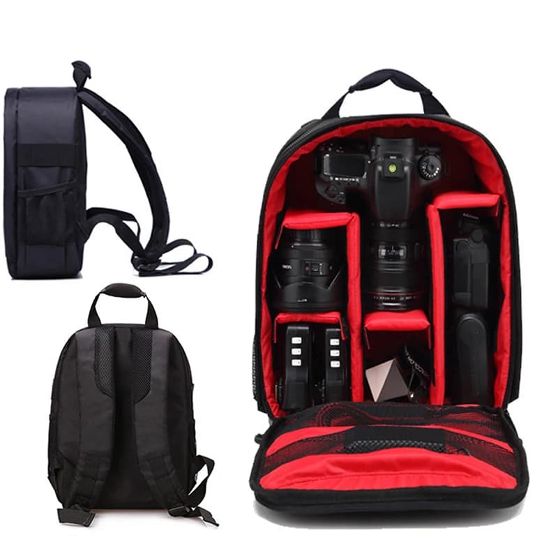 Zaino impermeabile per fotocamera DSLR: borsa SLR imbottita, fotografia all'aperto e custodia da viaggio
