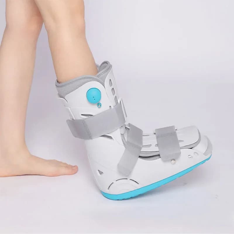 NUOVO Stivale da passeggio corto Air Walker Ultraleggero Piede spezzato Brace Stabilizzatore Protezione ortopedica Gasbag per il recupero delle lesioni alle gambe