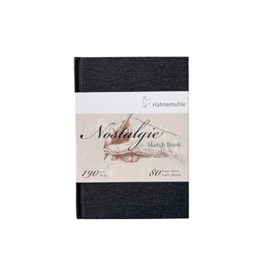 Hahnemuhle Nostalgie Sketch Book Portrait 5.8X4.1 inches 190gsm 40 sheets/80 Pages