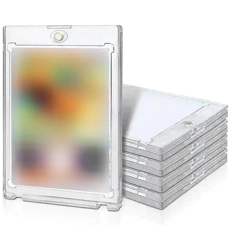 Porta carte da gioco Trading Carte classificate Protezioni Etichetta in plastica dura Posizione adatta Display Lastra Baseball Sport Standard