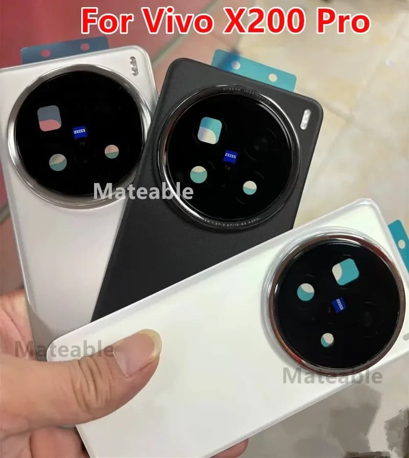 X200Pro Battery Back Cover For Vivo X200 Pro Rear Housing Repair Replace Door Phone Case + Camera Lens V2413 V2405A V2405DA