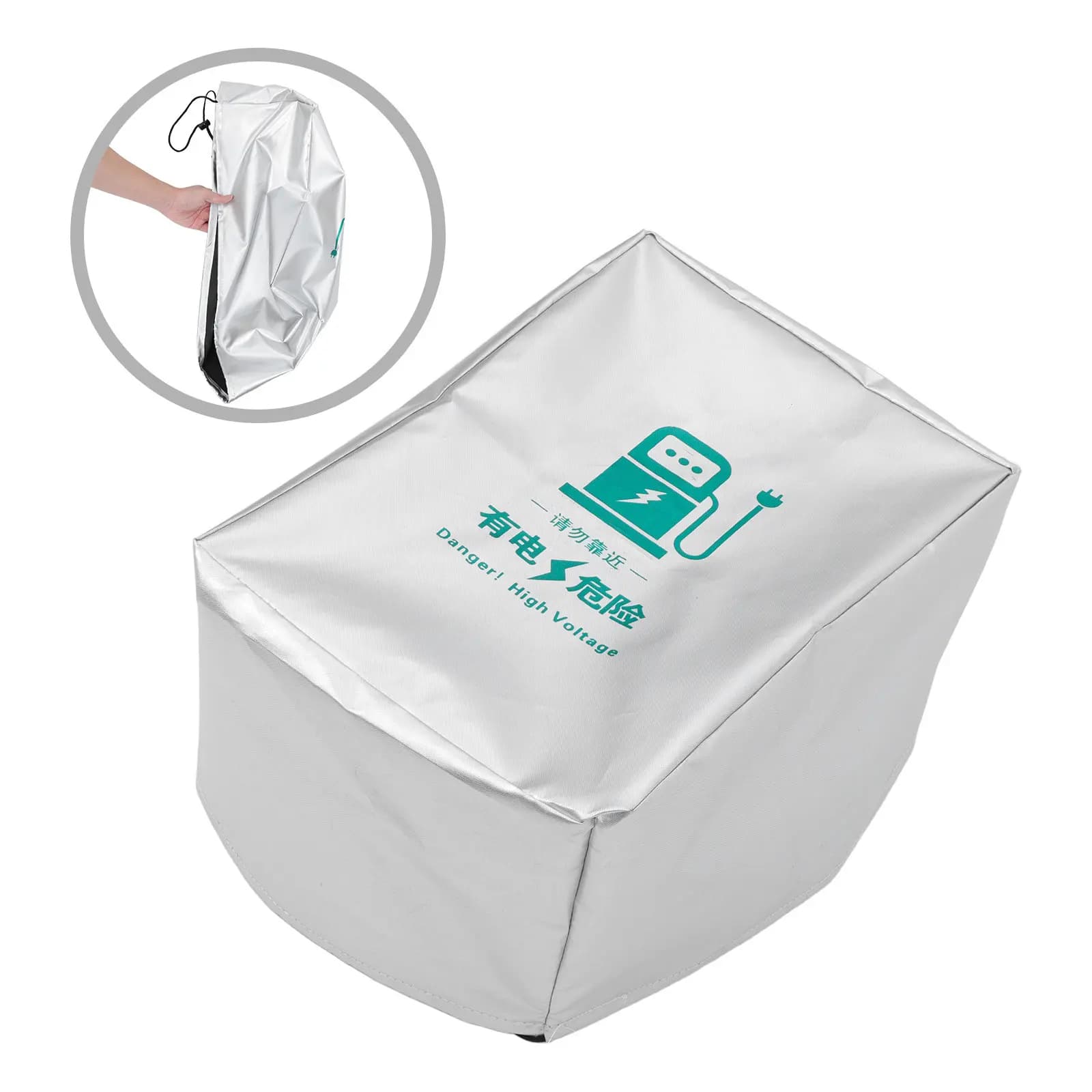 Electric Vehicle Charging Station Cover 420D Oxford Cloth Heavy-Duty Waterproof Dustproof Outdoor Ev Charger Rainproof Sunproof