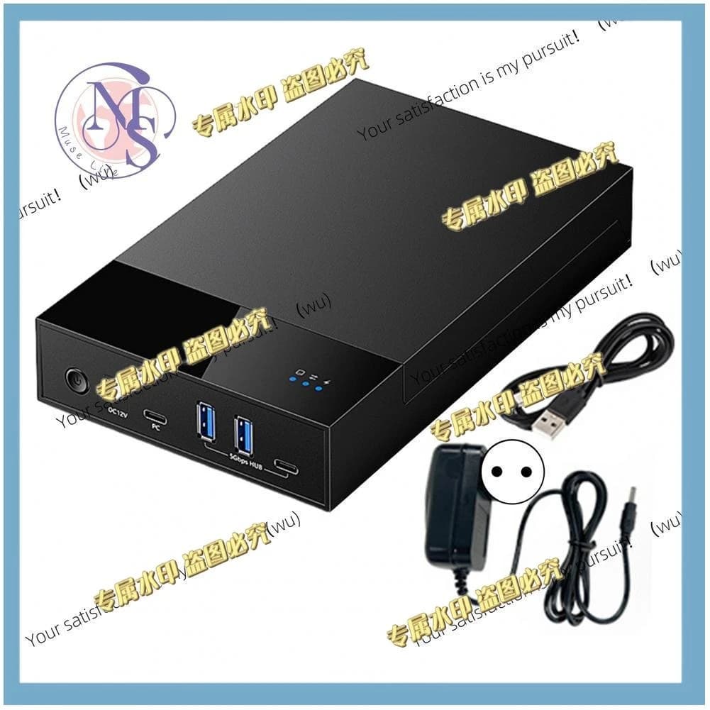 European Union Plug 3.5/2, External Hard Disk Case, Portable SSD Multi-Port Hub USB 3.0 to SATA Hard Disk Dock 20T