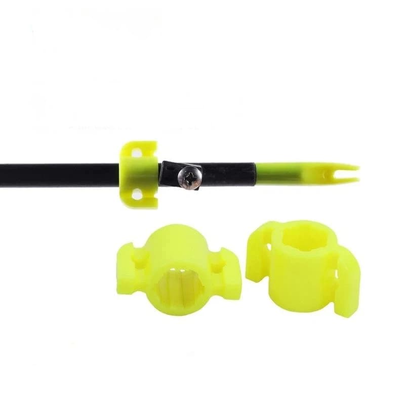 New Bow Fishing Arrow Safety Slide Accessories Kit Portable Securely Wrapped Arrow Nock Slider Set Archery Accessories