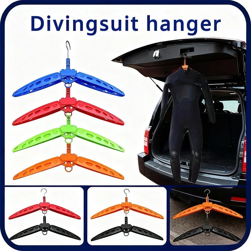 Diving Wetsuit Hanger Multi Purpose Foldable Diving Suit Hanger Surf Drysuit Thickened Rack Snorkeling Surfing Gear Hanger Stand