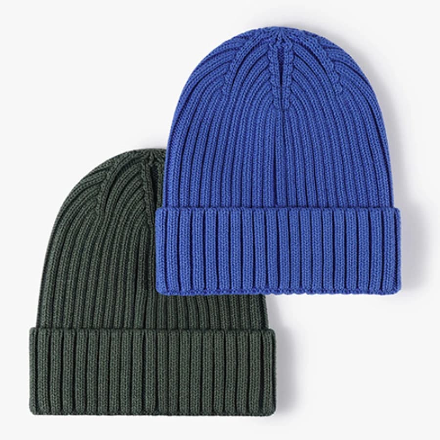 Cappelli invernali in cotone 100% per donna e uomo berretti in maglia tinta unita unisex berretti autunno inverno per donna teschio