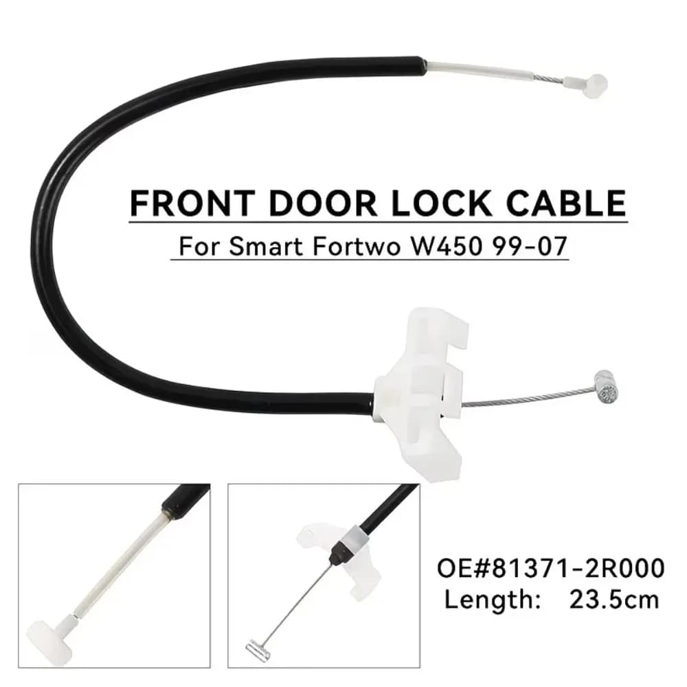 Car Front Exterior Door Handle Cable Repair For Smart City Coupe 450 Cabrio W450 1998-2007 0001973V005 11341582 Car Accessories