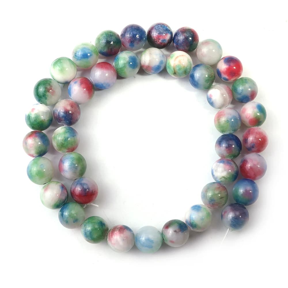 1Strand 4-12mm Persian Jade Stone Beads Natural Stone Beads Loose Spacer Gem Bead for Jewelry Making DIY Bracelet Accessories