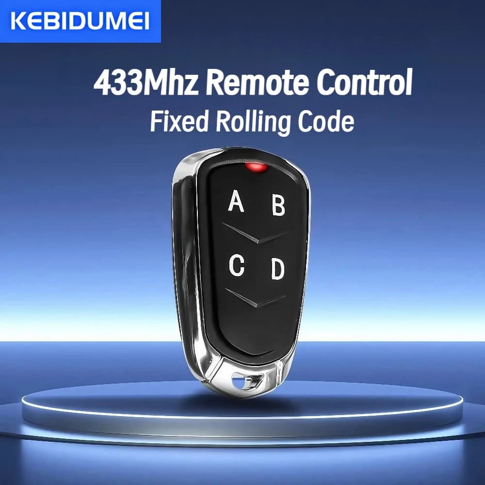 Rolling Codice fisso 433 MHZ Clone wireless Interruttore di telecomando Clonazione Copia cancello Duplicatore di controllo porta garage Chiave portale