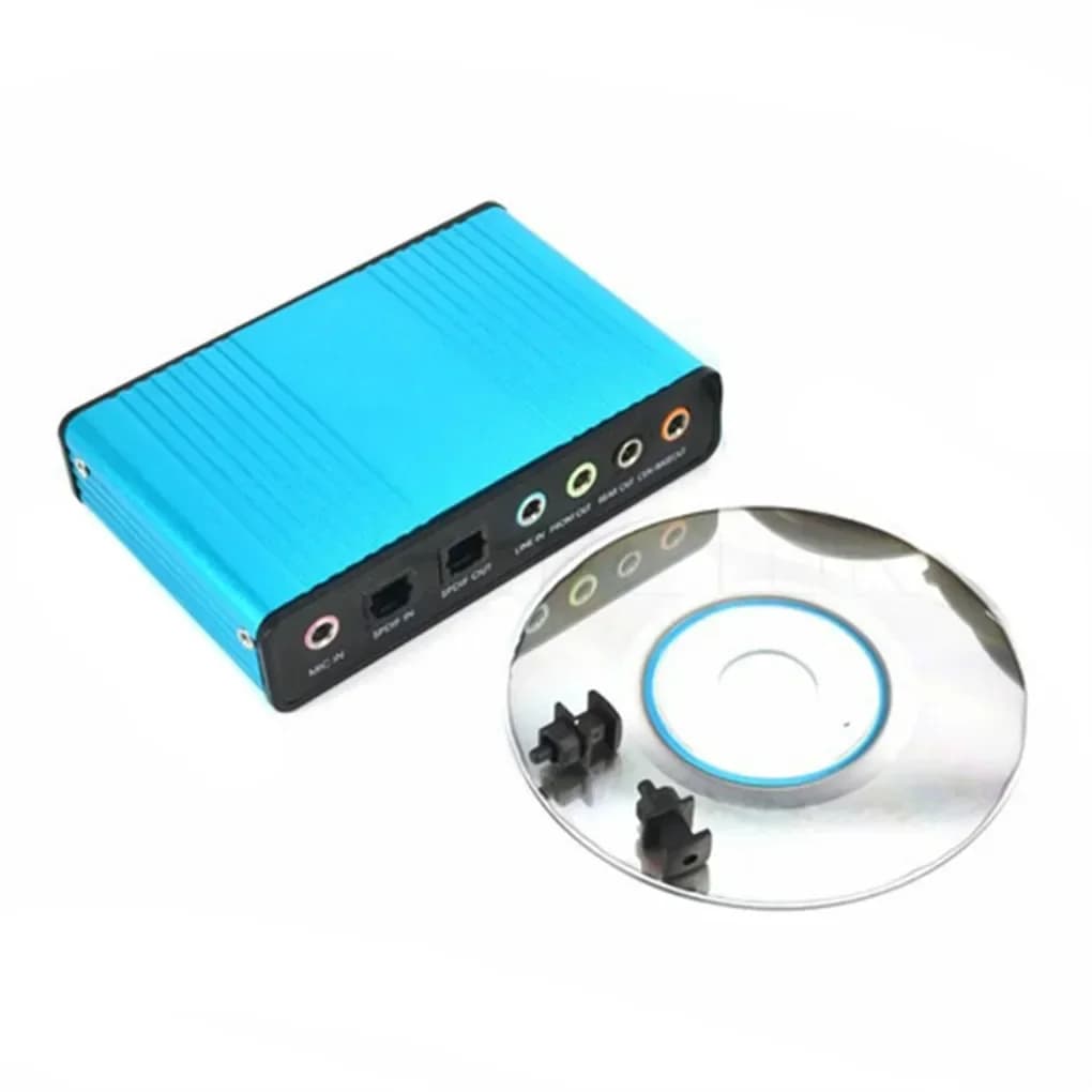 Scheda audio USB 2.0 Scheda audio esterna ottica 5.1 a 6 canali Controller SPDIF Chipset CM6206 per PC Laptop Desktop Tablet