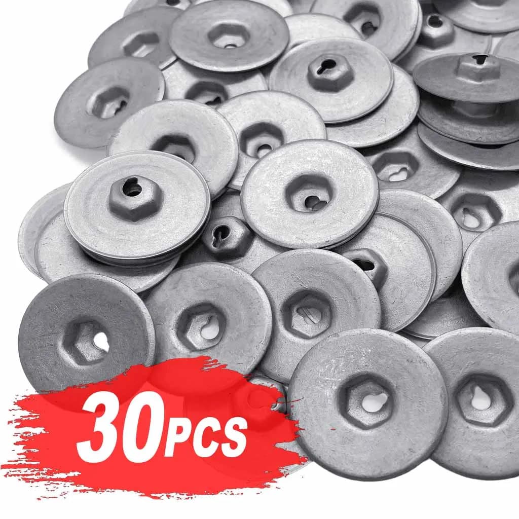 Dado scudo termico Piastra inferiore rotonda argento per BMW 1 3 5 6 7 8 Serie MINI Land Rover Protezione telaio trasmissione