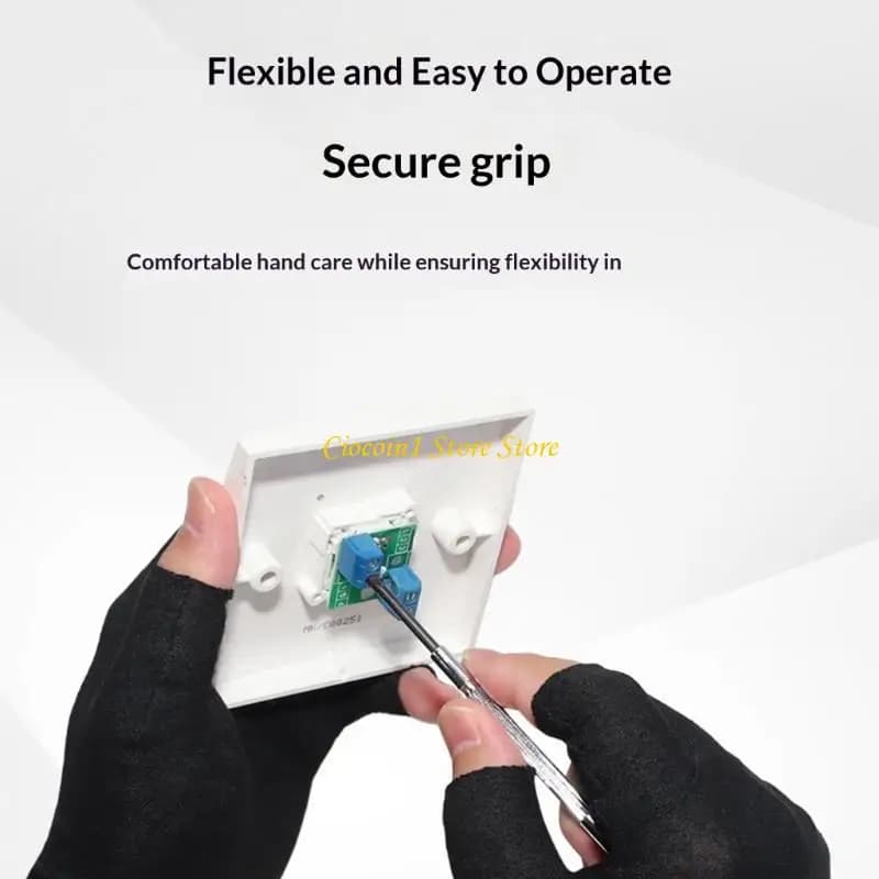 Guanti mezze in cotone leggero A3PC, facili da trasportare, viaggi, avventure, sicurezza per le mani