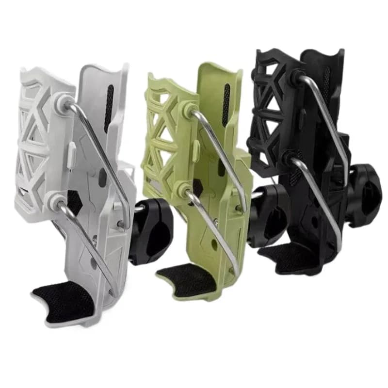 Motorcycle water cup holder, electric vehicle scooter, universal kettle holder, non-punching rotating cup holder